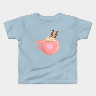 Cute Lovely Cocoa Mug Kids T-Shirt